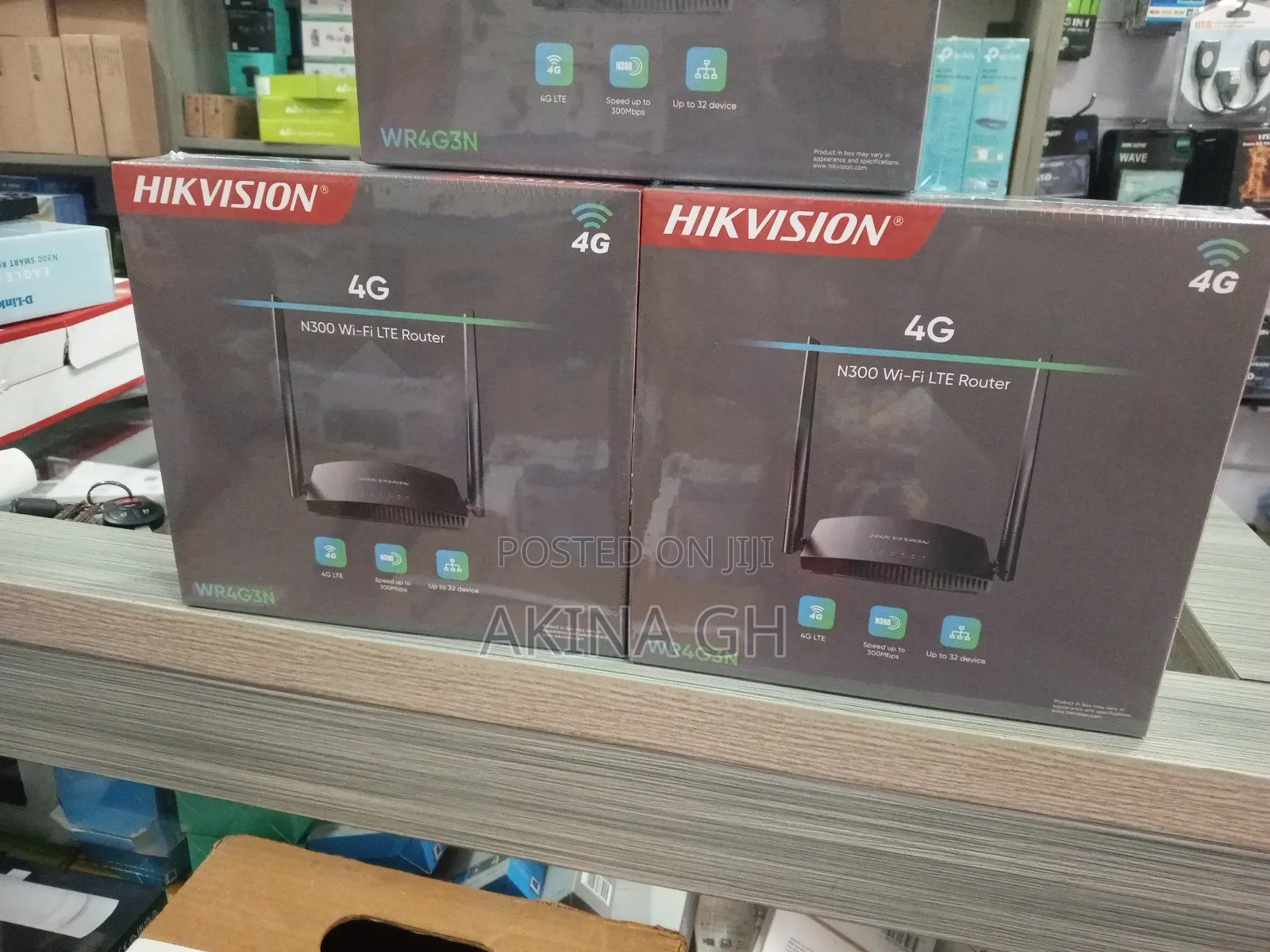 Hikvision 4g 300mbps Universal Sim Wi-Fi Lte Router Wr4g3n