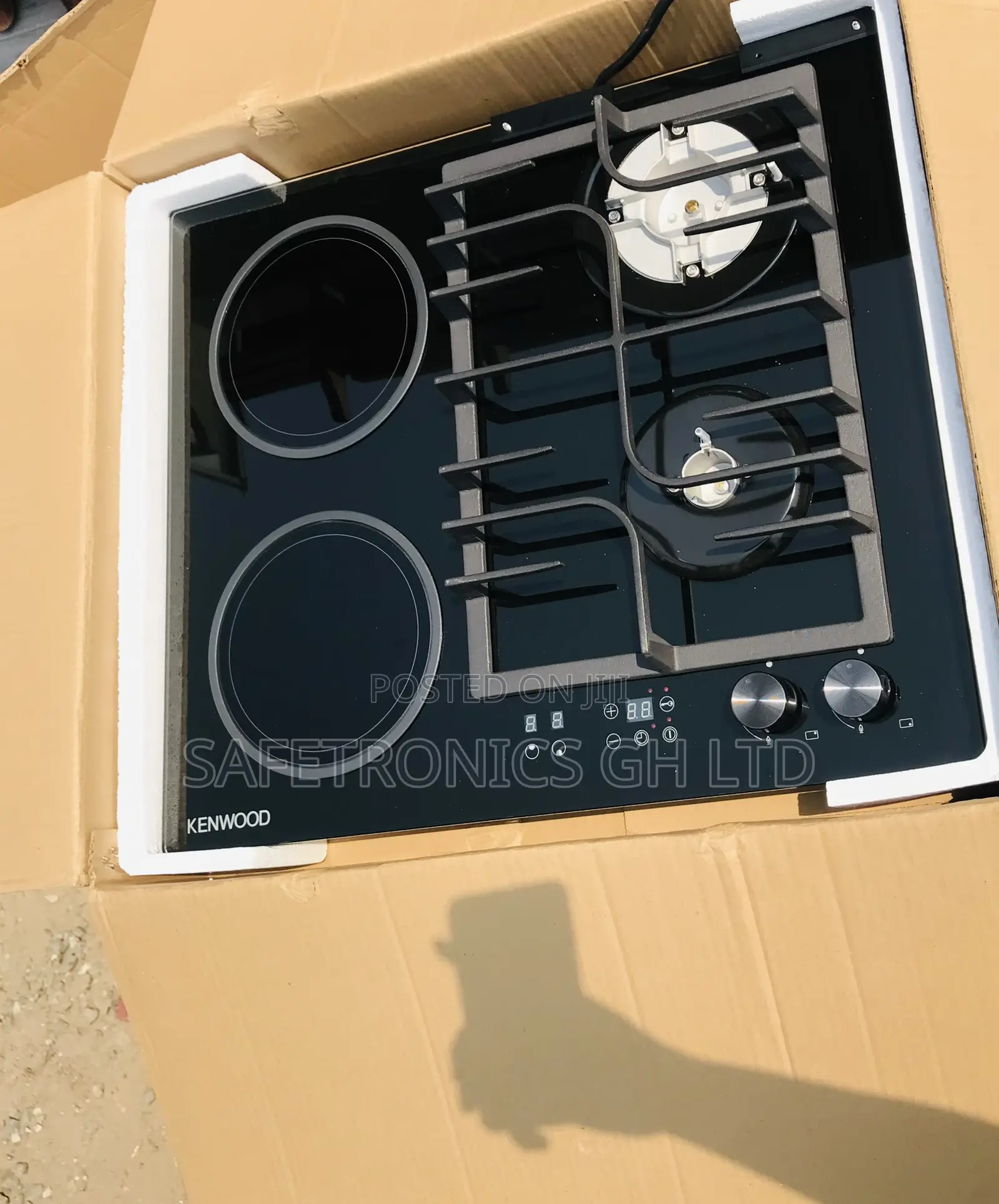 Black 60cm Instant Kenwood 2 Gas 2 Electric