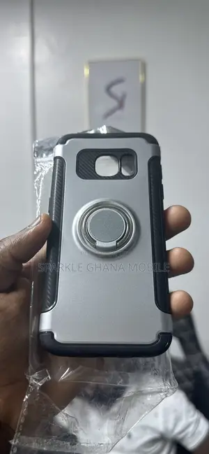 Samsung Galaxy S7 (Holster Phone Case) Silver Back Case
