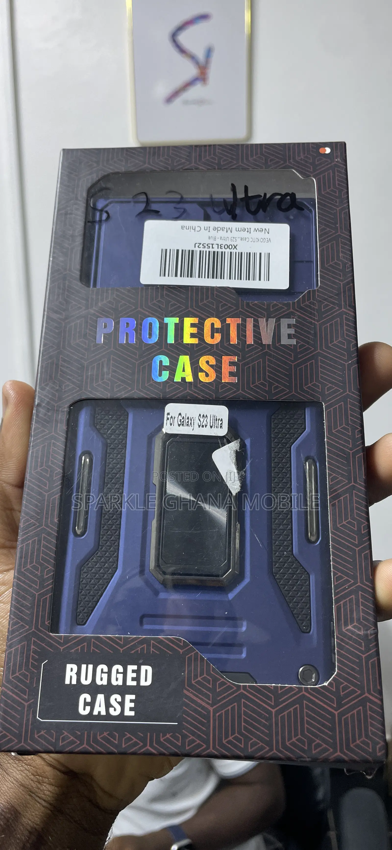 Samsung Galaxy S23ultra (Rugged Shockproof) Blue Back Case