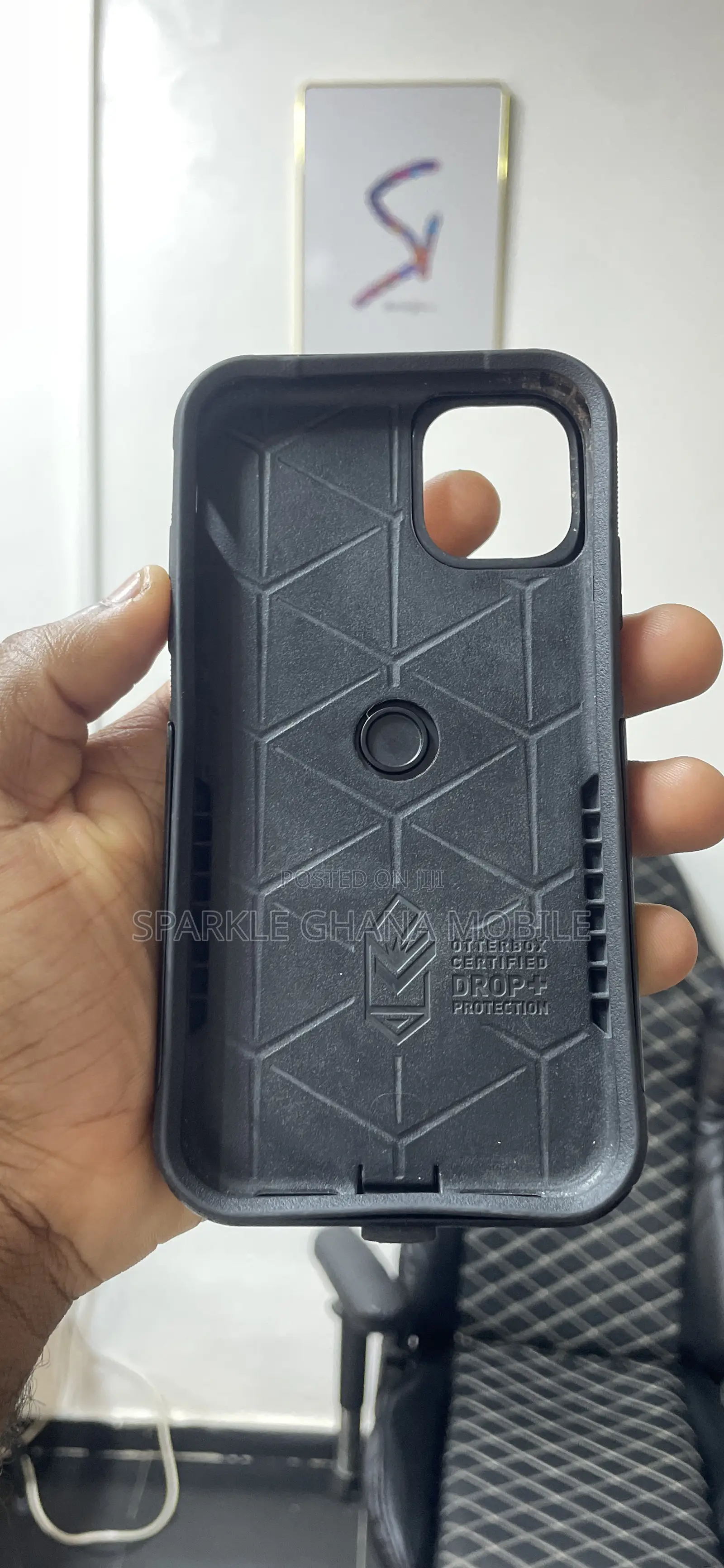 iPhone 11 (Otter Rugged Case) Black Back Case