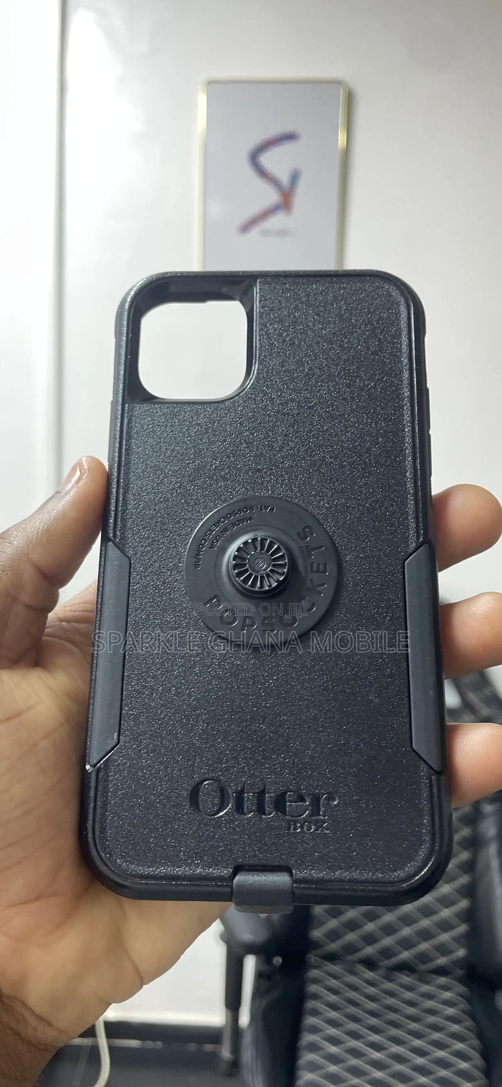 iPhone 11 (Otter Rugged Case) Black Back Case