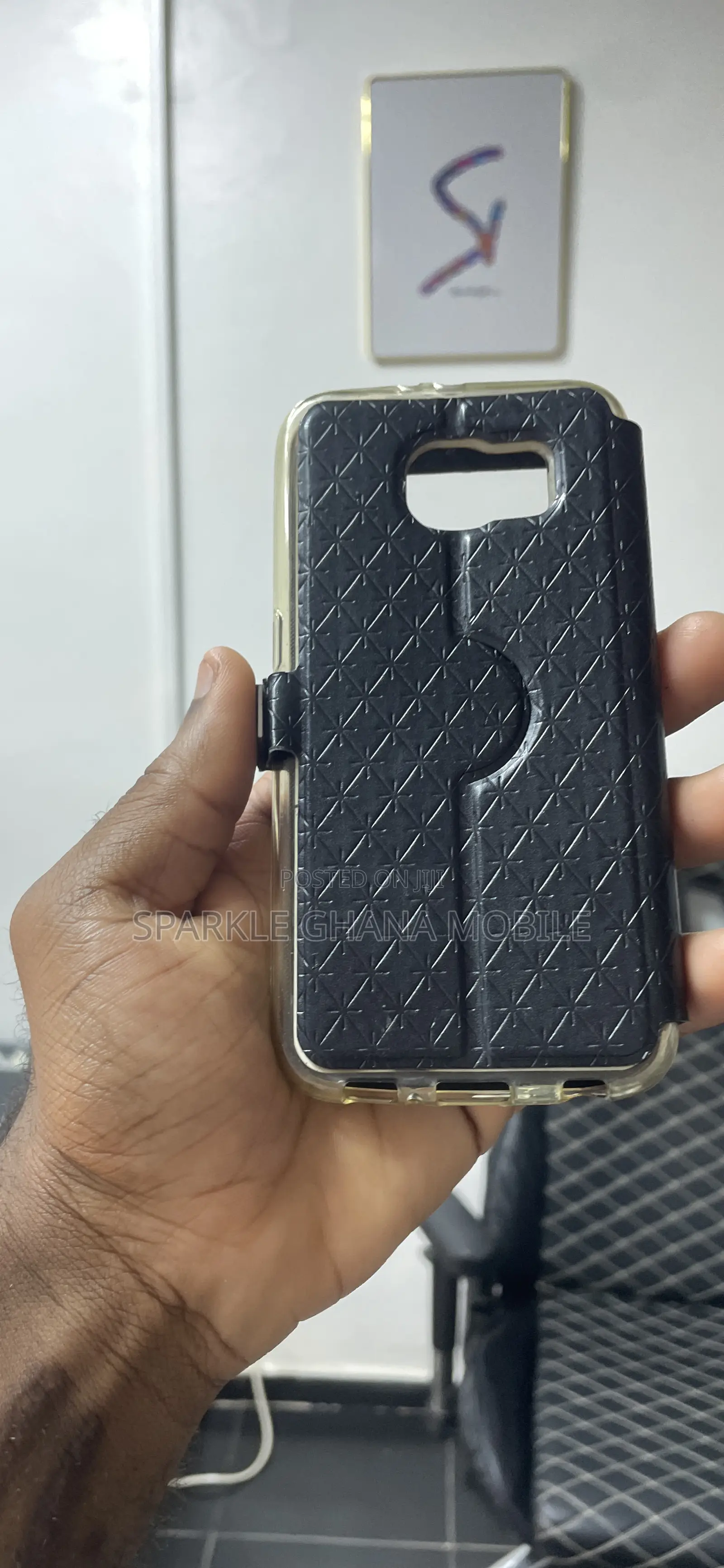Samsung Galaxy S6 (Shellholster Case) Leatherblack Back Case