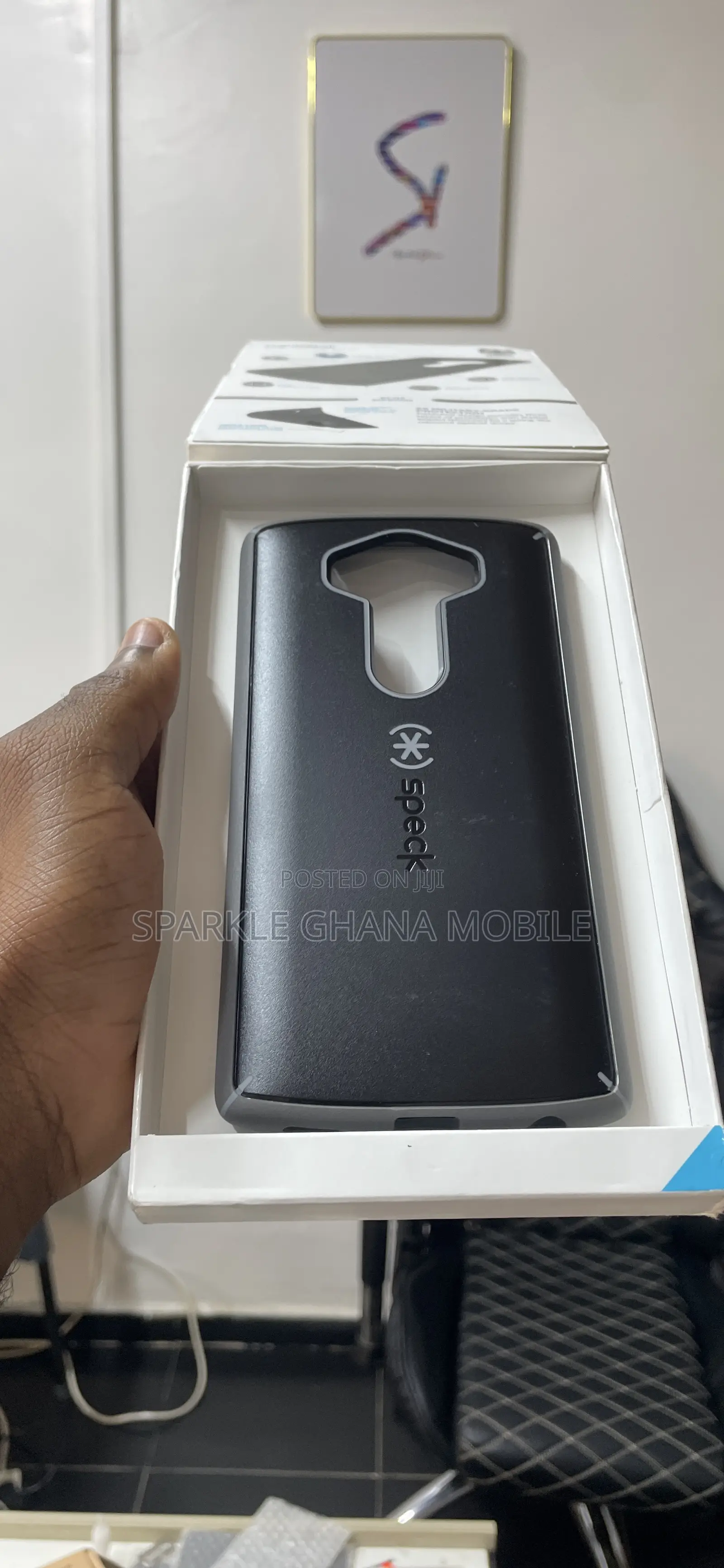 Lg V10 (Rugged Speck Case) Black Back Case