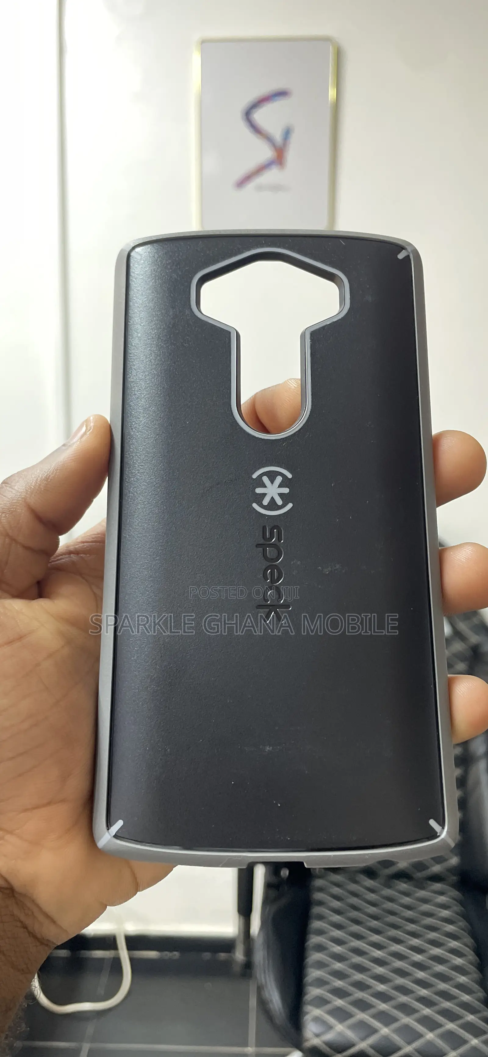 Lg V10 (Rugged Speck Case) Black Back Case