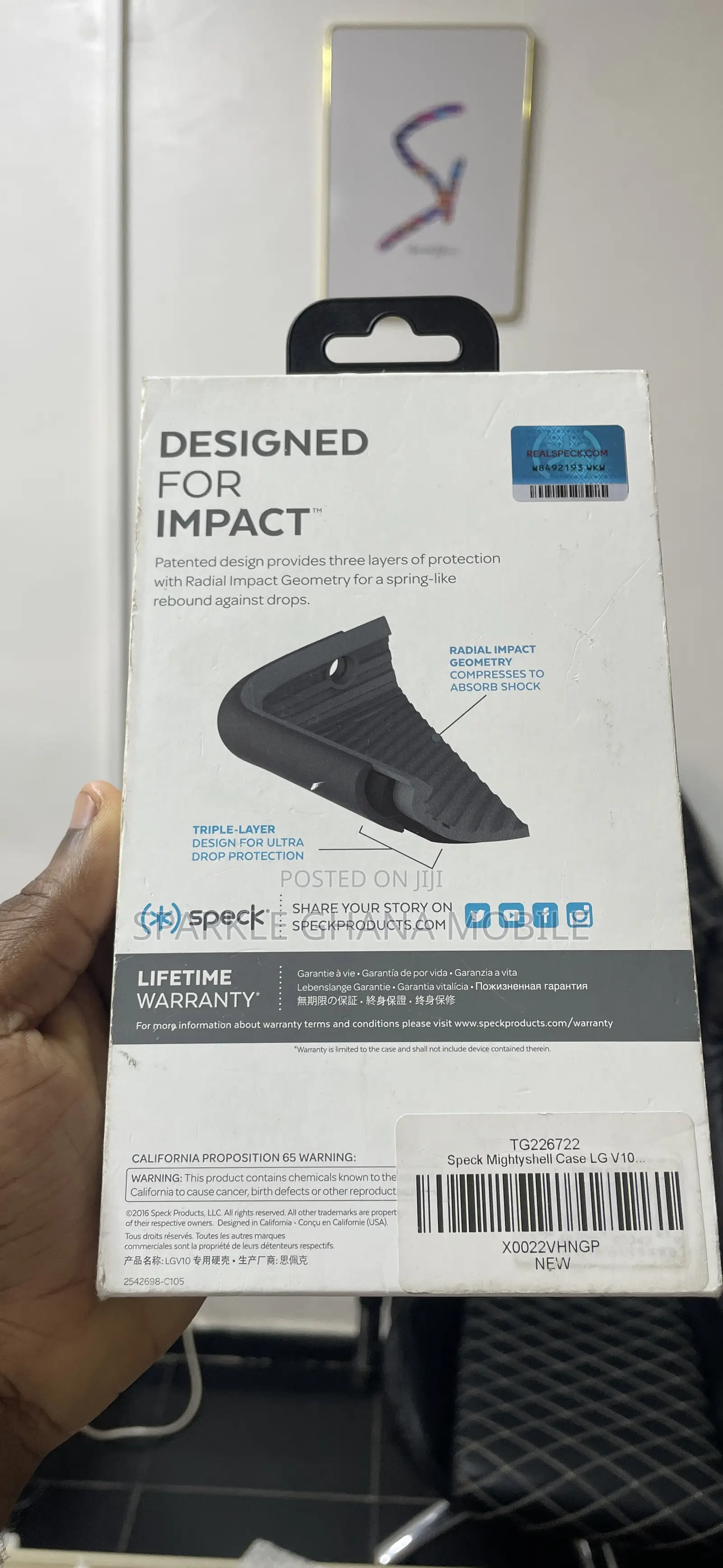Lg V10 (Rugged Speck Case) Black Back Case