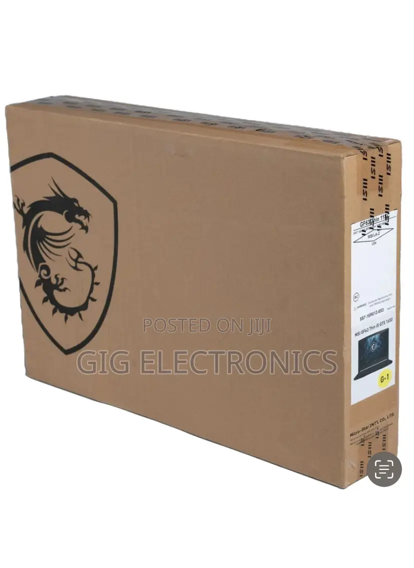 New Laptop MSI GF63 16GB Intel Core I5 SSD 512GB