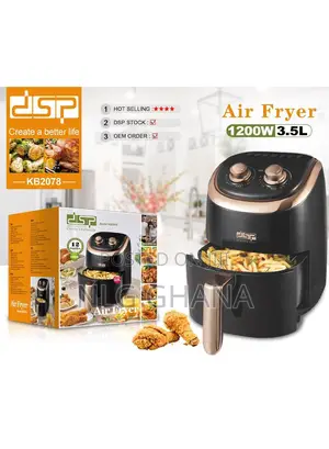 1350W 3.5L Two Adjustable Knobs Air Fryer