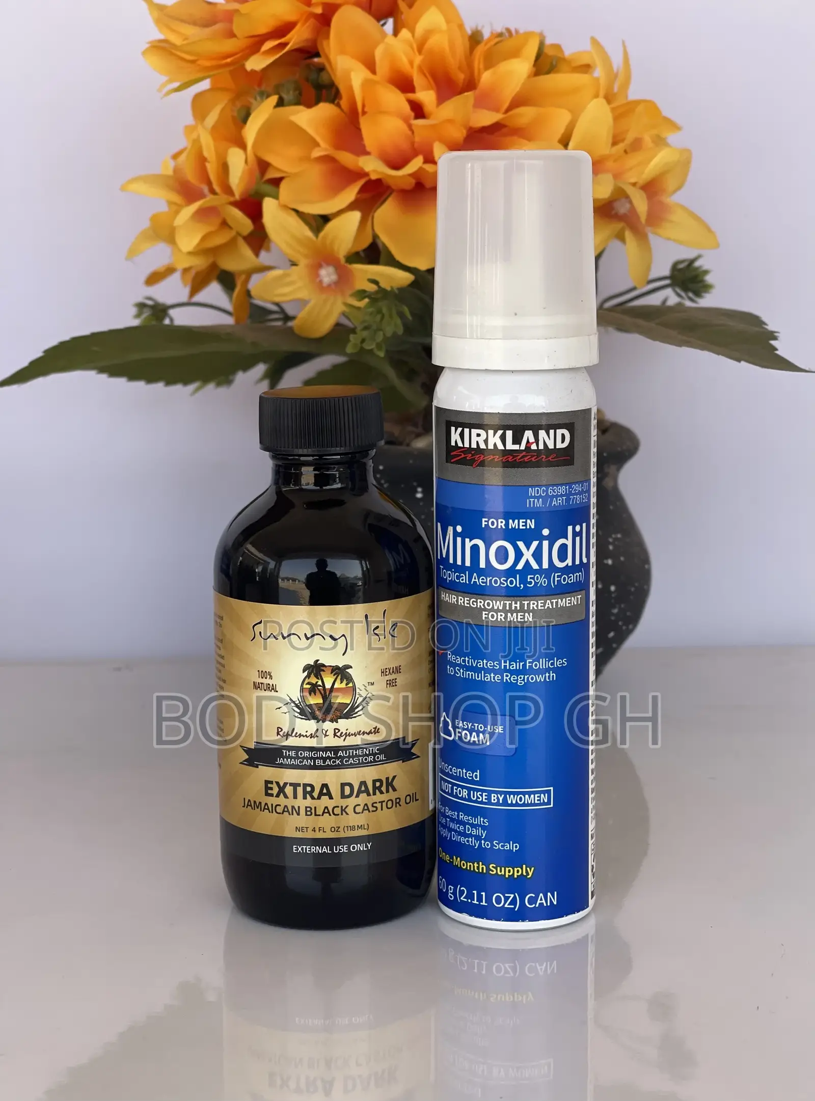 Kirkland Minoxidil Foam + Castor Oil for Beard and Hair Grow