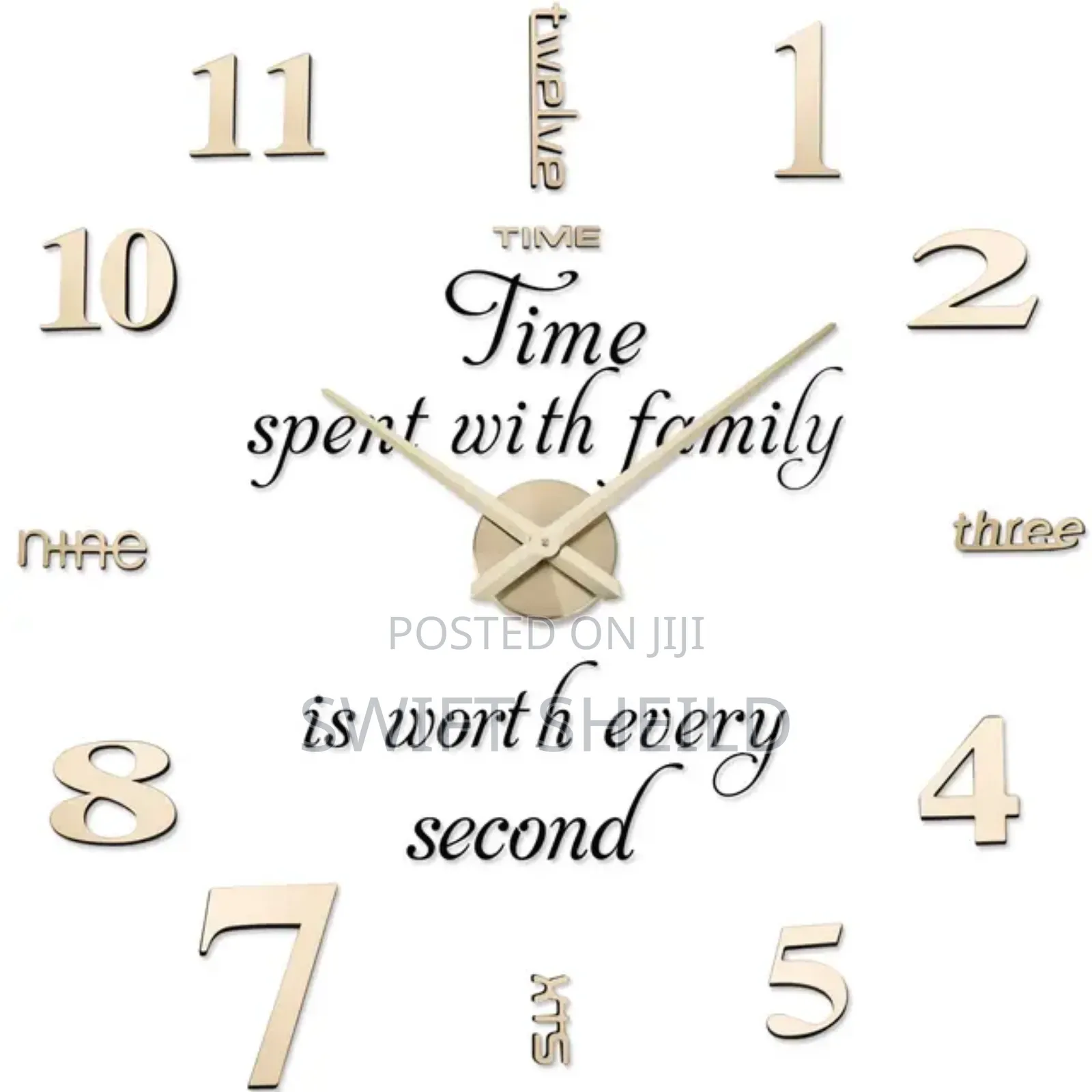 3d Wall Clock With Inside D3sign