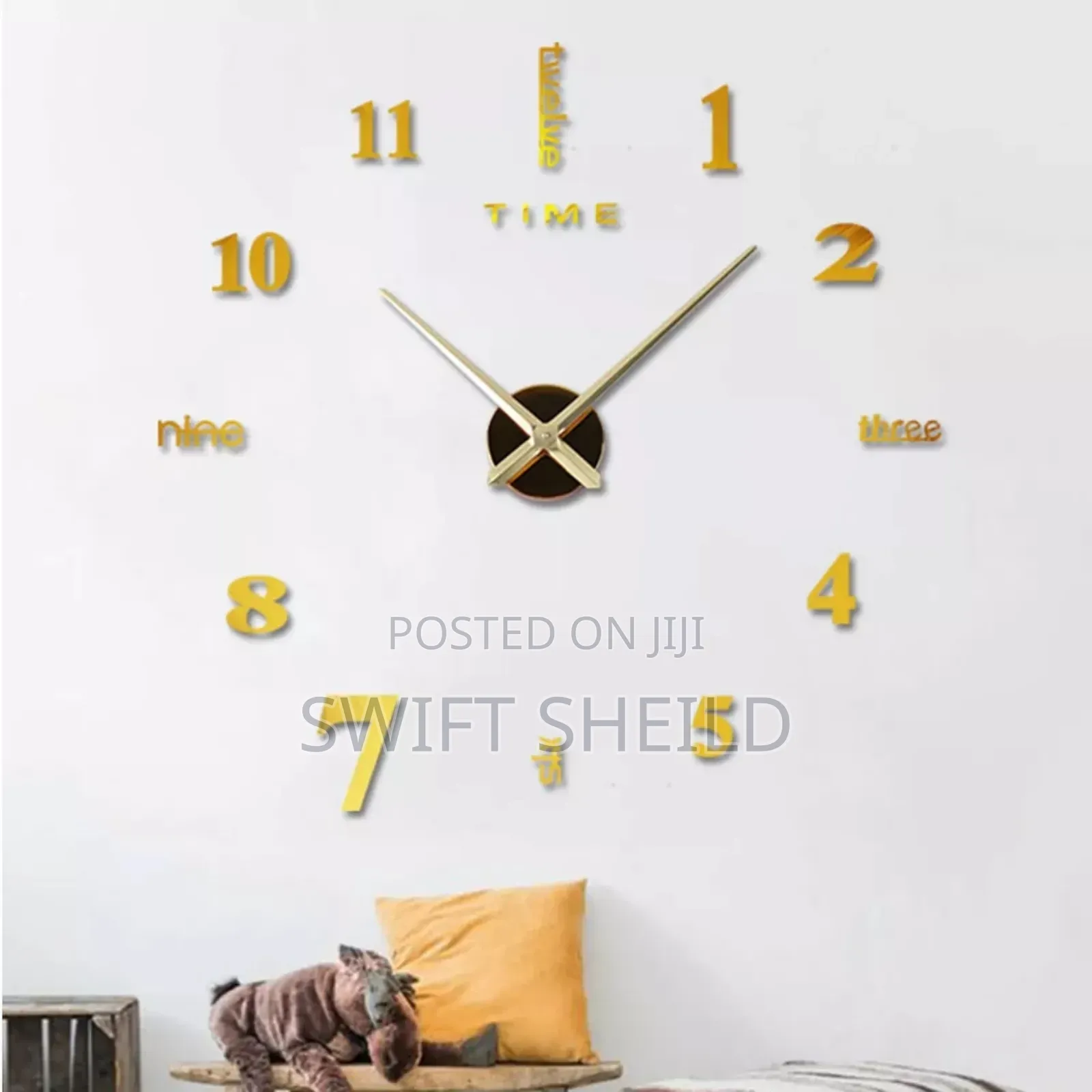 3d Wall Clock Special Design Larged Diameter 100-120 Cm.