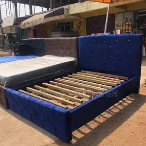 Photo - Slay Blue Double Bedframe 54/75//Free Delivery