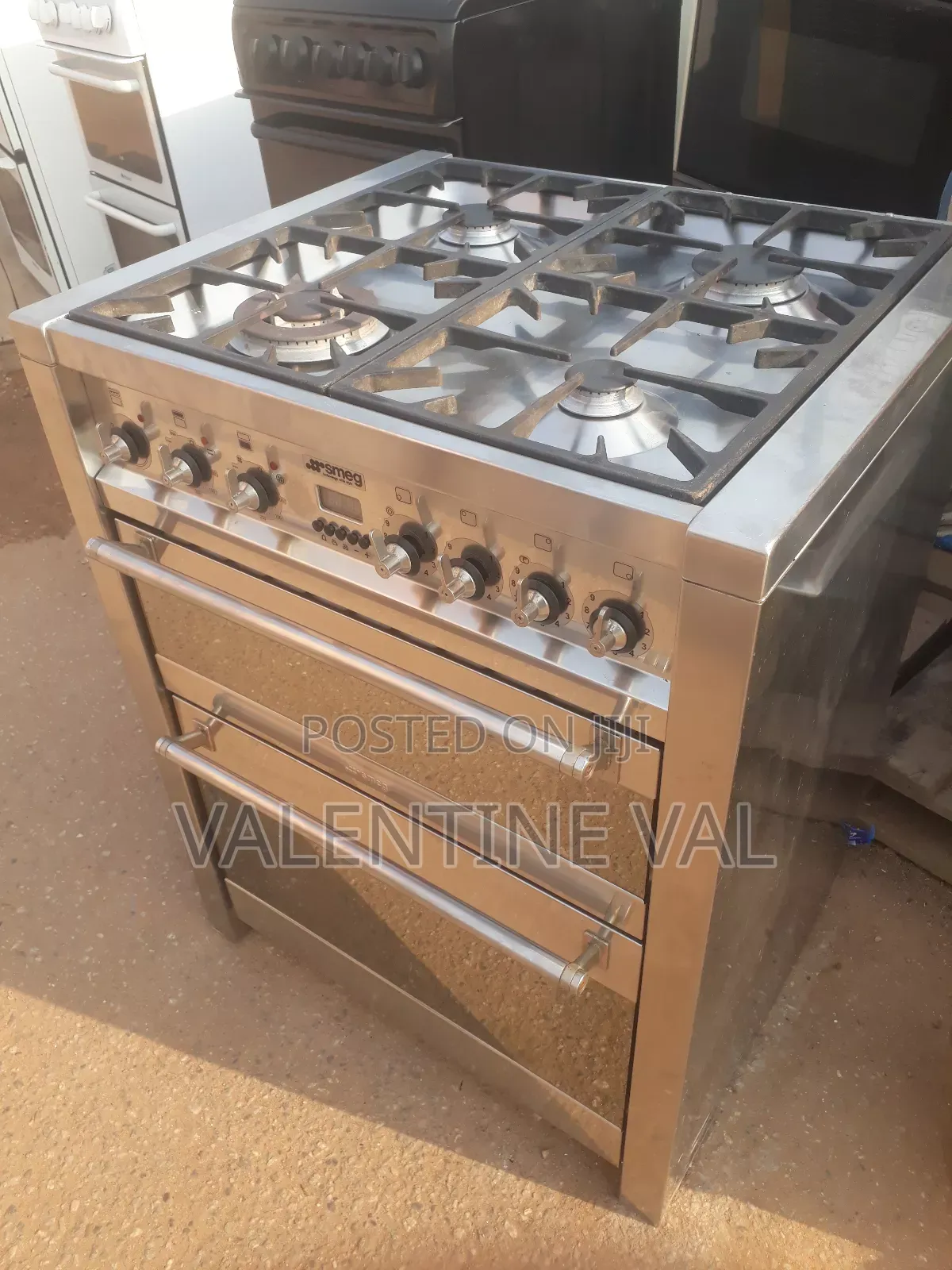 Pure Italian Stainless Steel Cooking Stove Brand Name Smeg