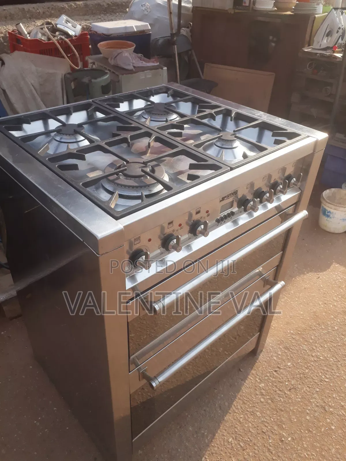 Pure Italian Stainless Steel Cooking Stove Brand Name Smeg