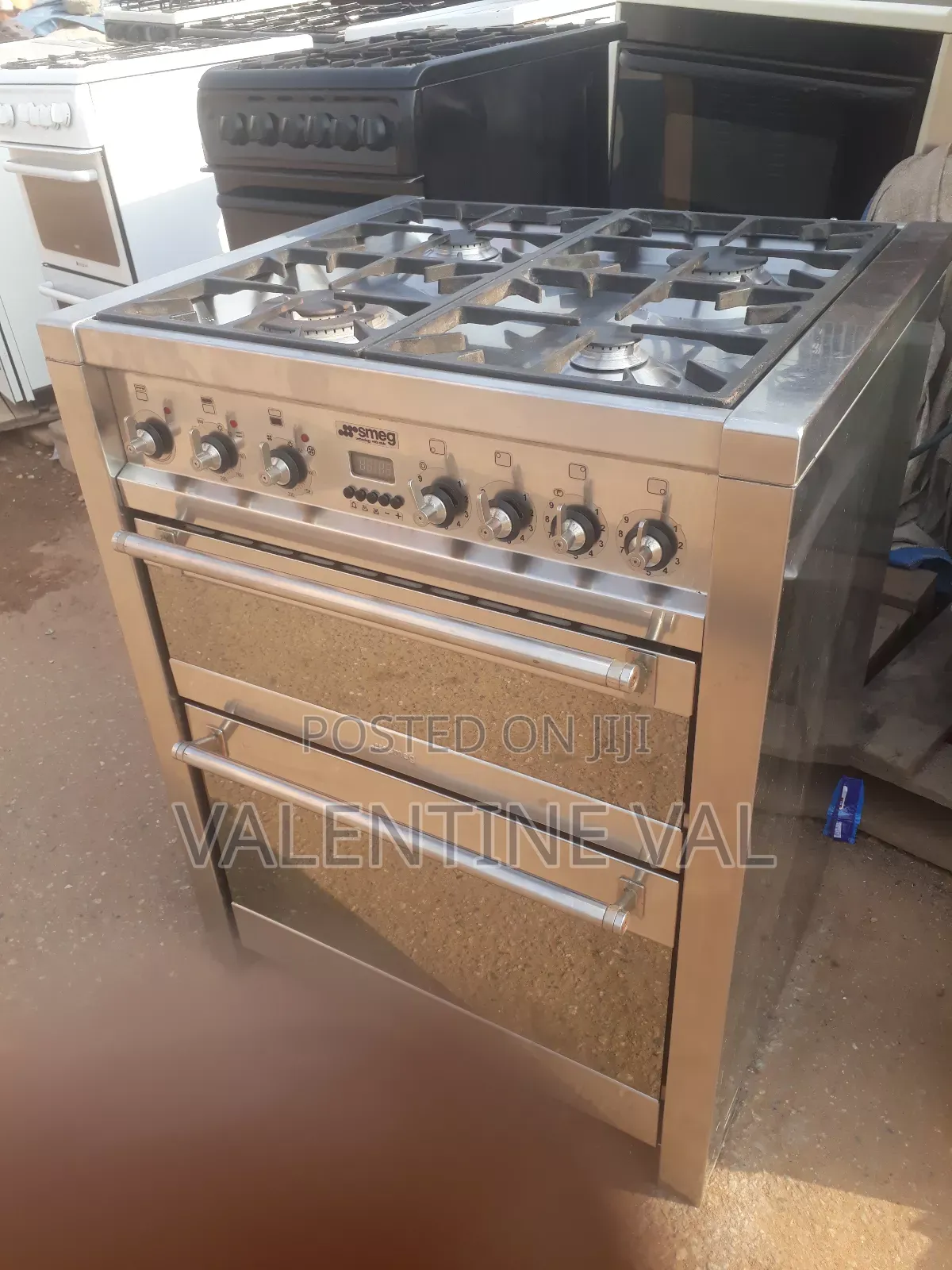 Pure Italian Stainless Steel Cooking Stove Brand Name Smeg