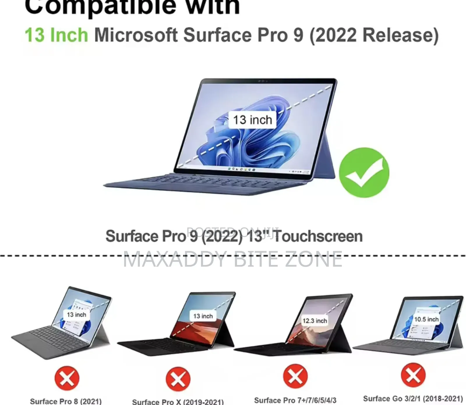 Surface Pro 9/Pro 9  2022 13"Shockproof Rugged Hard Cover