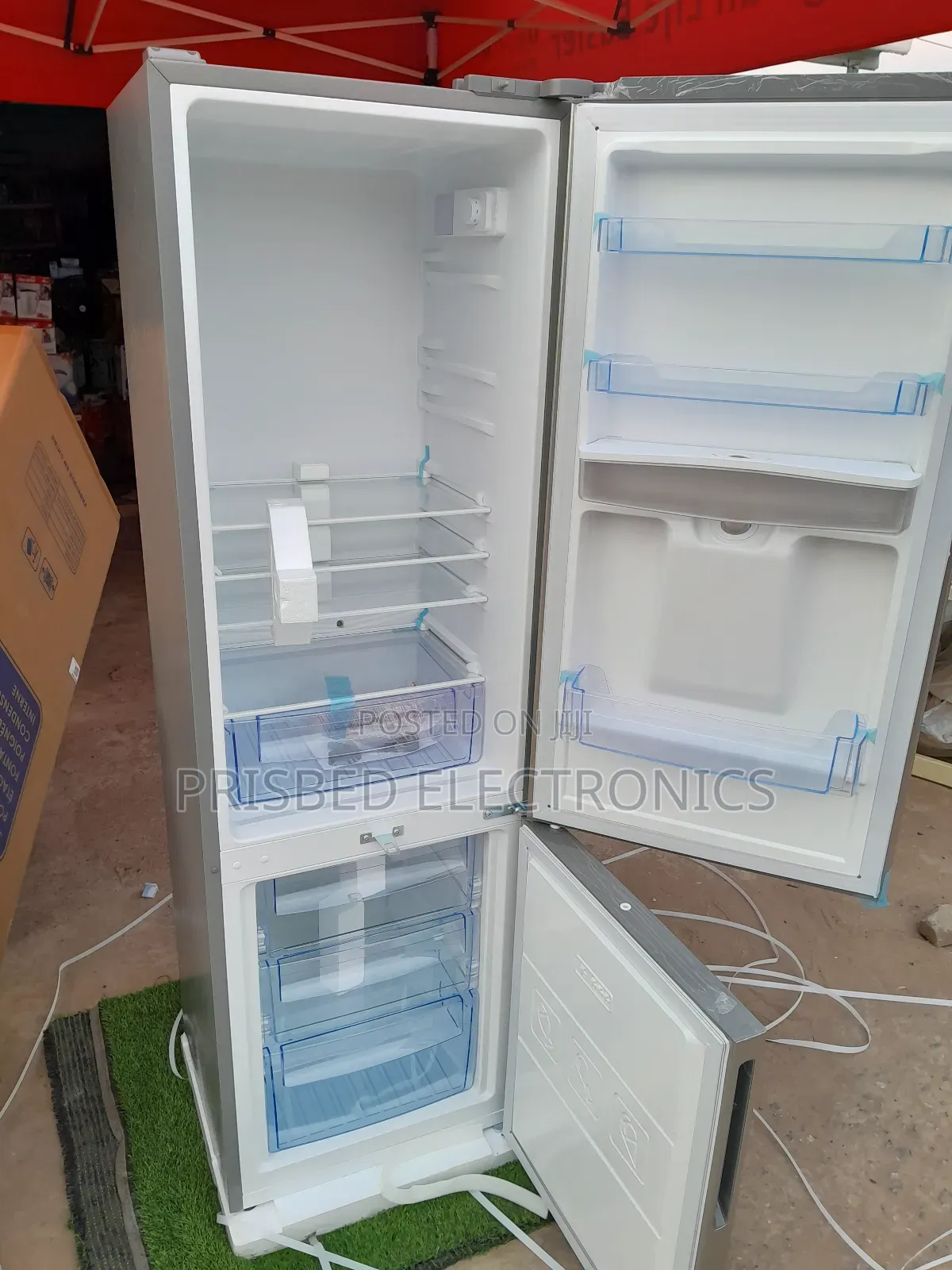 #Pearl Double Door Fridge 261 Lit With Dispenser