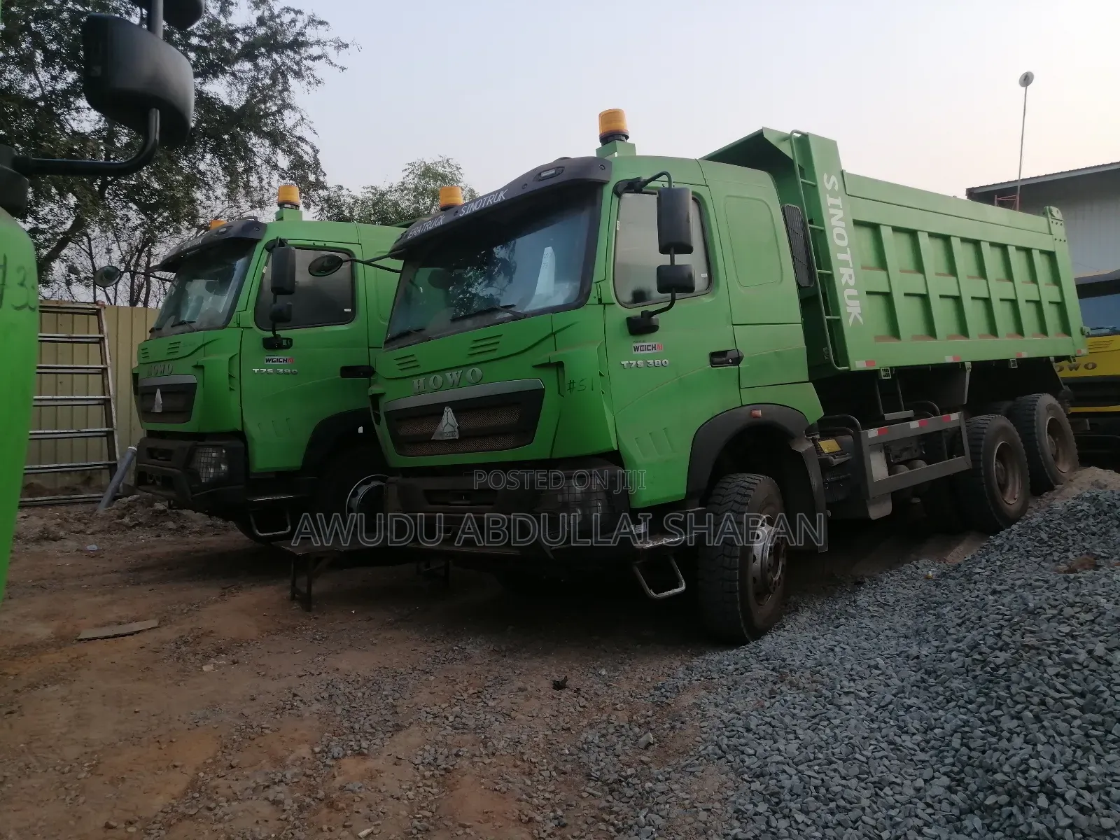 New Howo Dump Truck 2025 Green For Sale