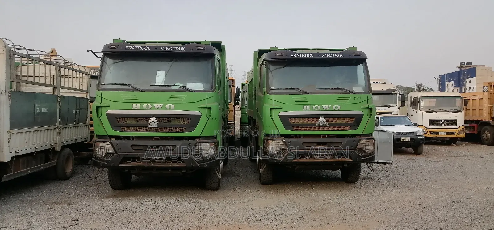 New Howo Dump Truck 2025 Green For Sale