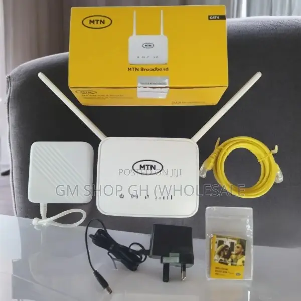 MTN Universal Broadband 4G Router + Backup Battery - White