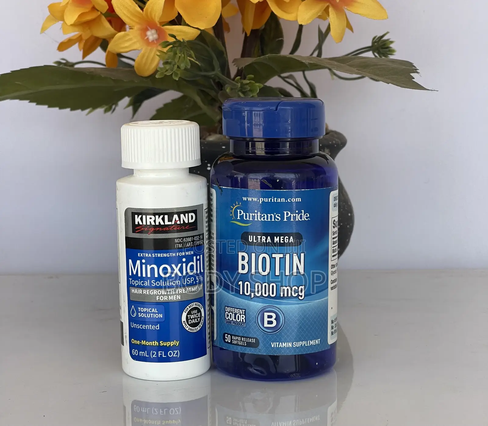 Kirkland + Biotin Combo Pack for Beard,Hairline and Baldness