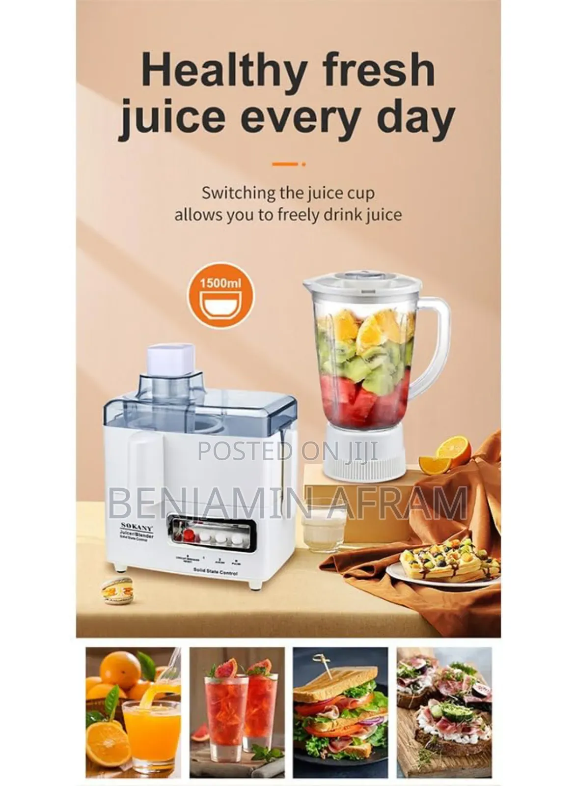 Juice Maker Blender Sokany