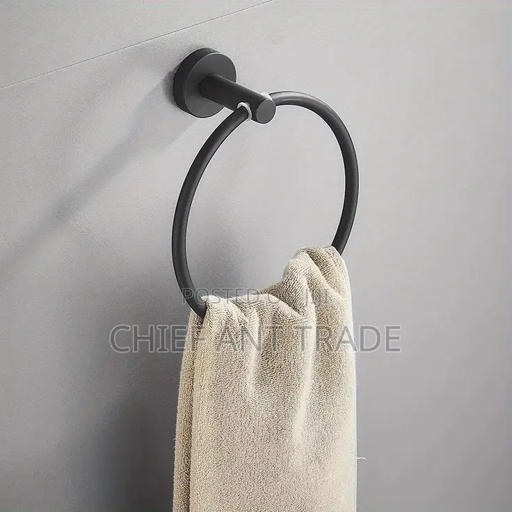Towel Ring. Black. Gjs6606k