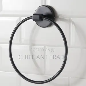 Towel Ring. Black. Gjs6606k