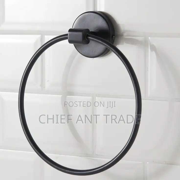 Towel Ring. Black. Gjs6606k