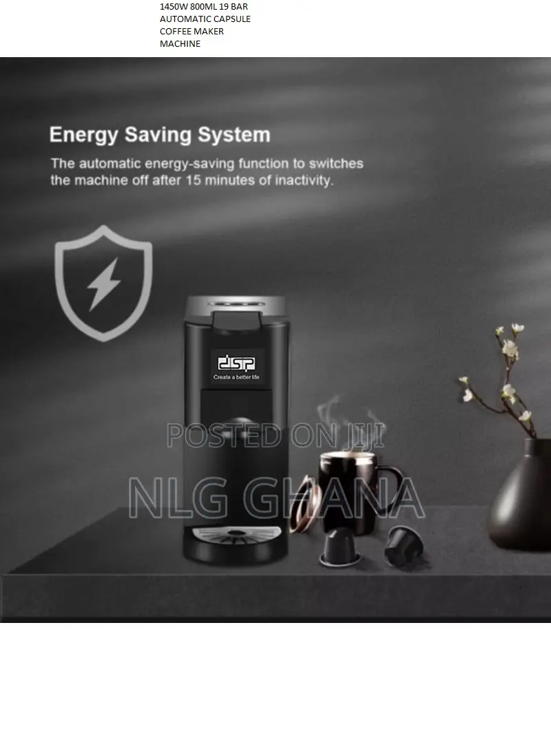 1450W 800ml 19 Bar Automatic Capsule Coffee Maker Machine
