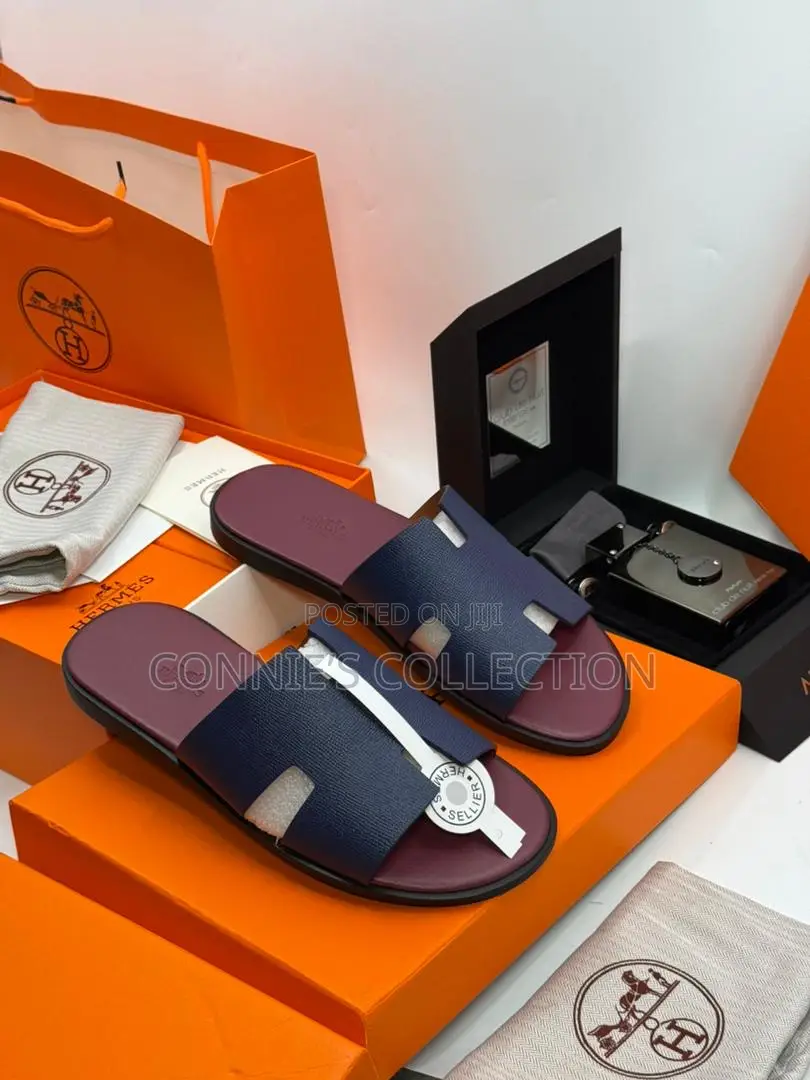 Sleek Hermes Slippers