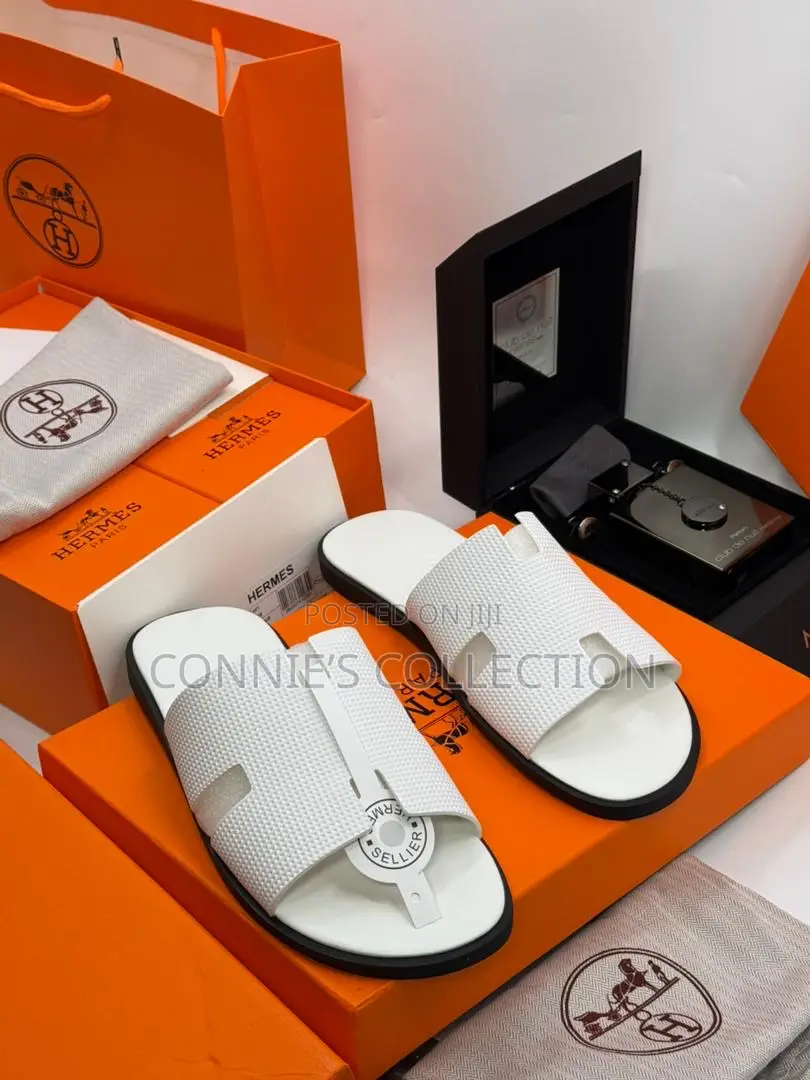 Sleek Hermes Slippers