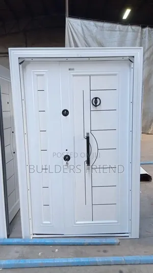 All White Executive Entrance Heavy Turkish Security Door