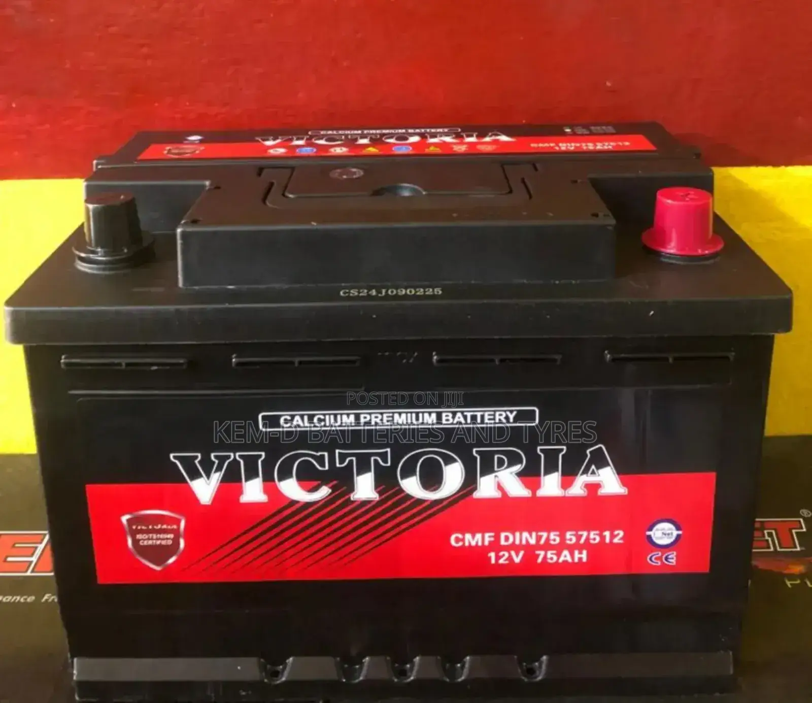 15 Plates Victoria Battery + Free Delivery