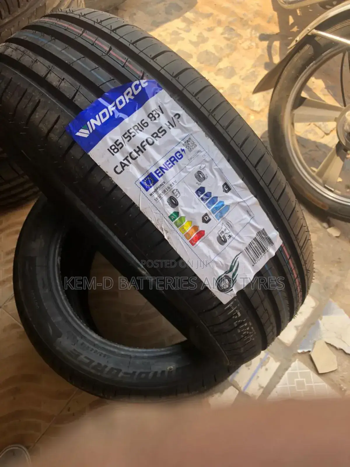 185/55r16 Windforce Tires + Free Delivery or Fixing