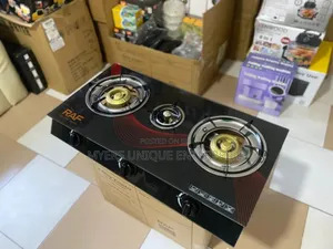Raf Easy to Clean Electronic Ignition 3 Burner Gas Stove