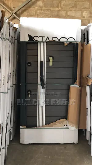 Gray Turkish Heavy Single Security Door+All Accessories