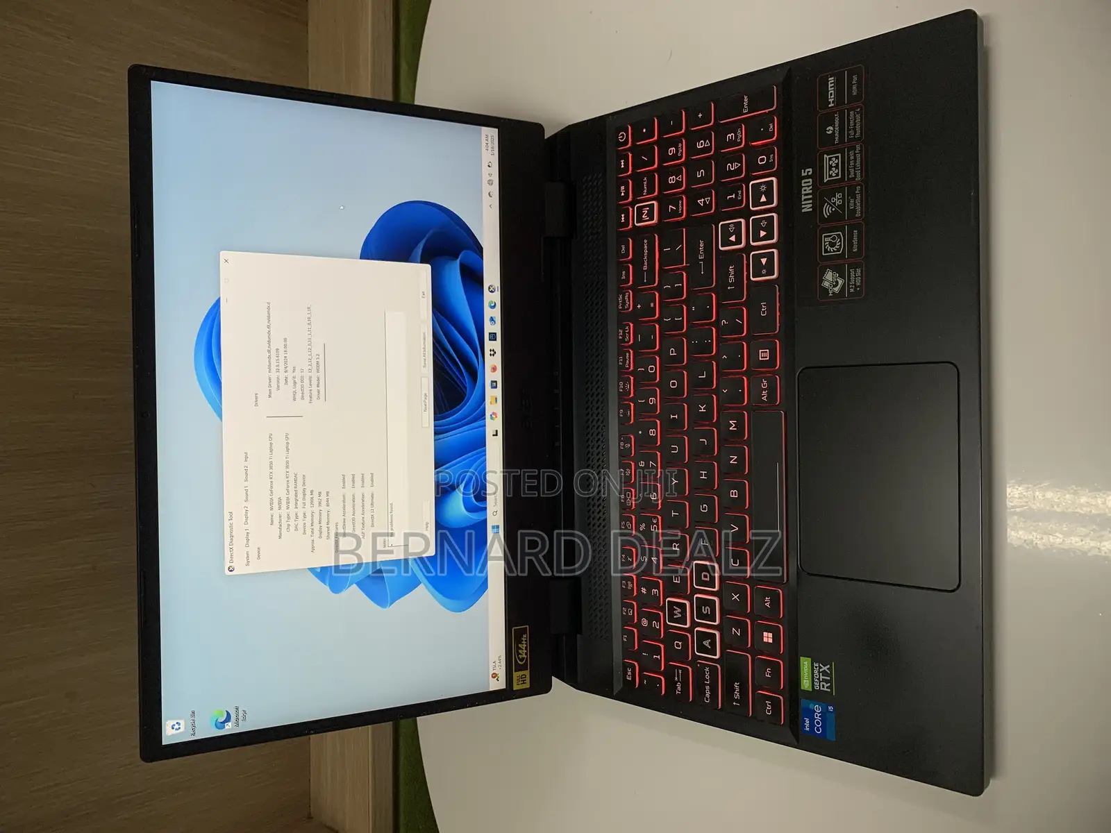 New Laptop Acer Nitro 5 16GB Intel Core i5 HDD+SSD 512GB