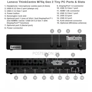Desktop Computer Lenovo 32GB AMD Ryzen 5 SSD 512GB
