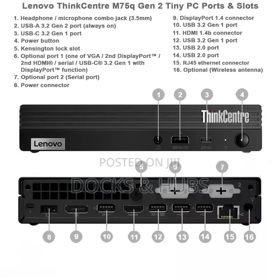 Desktop Computer Lenovo 32GB AMD Ryzen 5 SSD 512GB