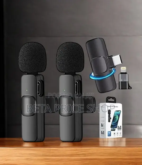 2 in 1 Wireless Microphone for Android and iPhone