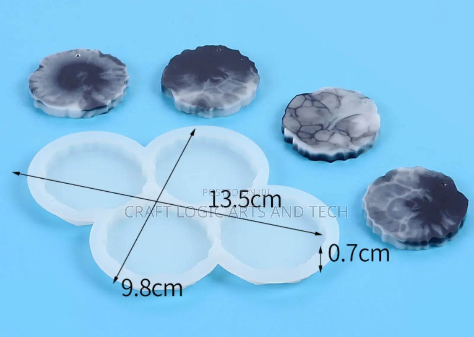 Keychain Silicone Molds Charms Epoxy Resin Art Gh¢35 Each