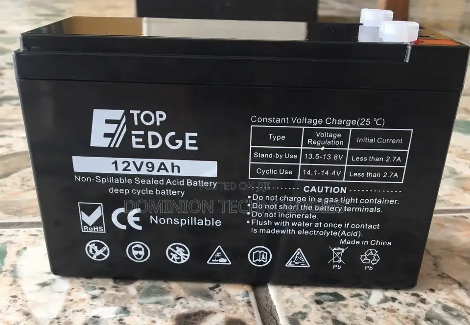 Top Edge 12v,9ah Ups Battery