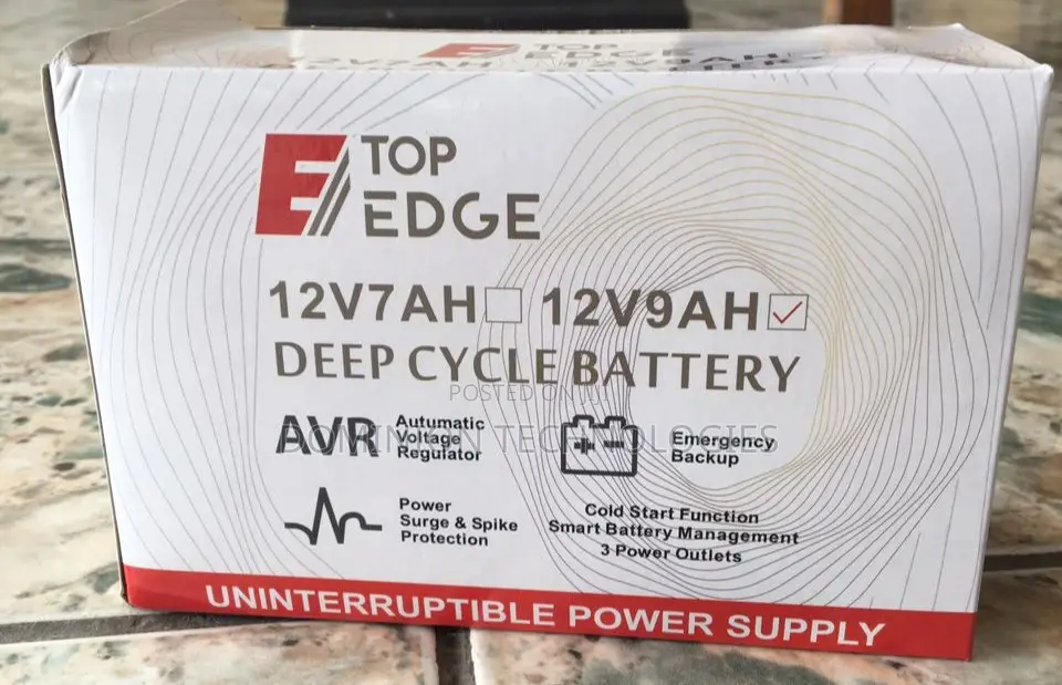Top Edge 12v,9ah Ups Battery