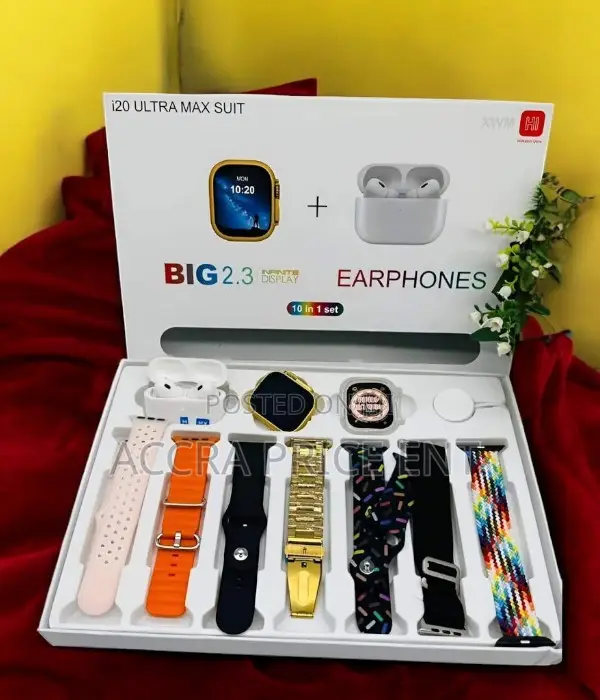 Ultra I20 Ultra Max Suit Series 8 Smartwatch (10 in One)