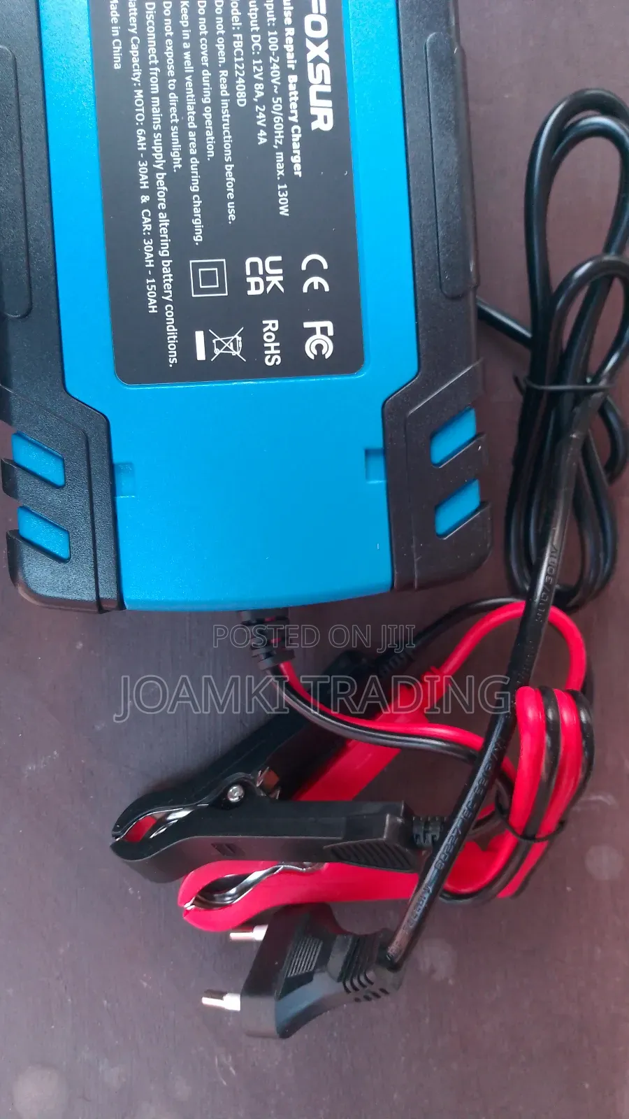 12v-24v Car Battery Charger, Pulse Repair With LCD