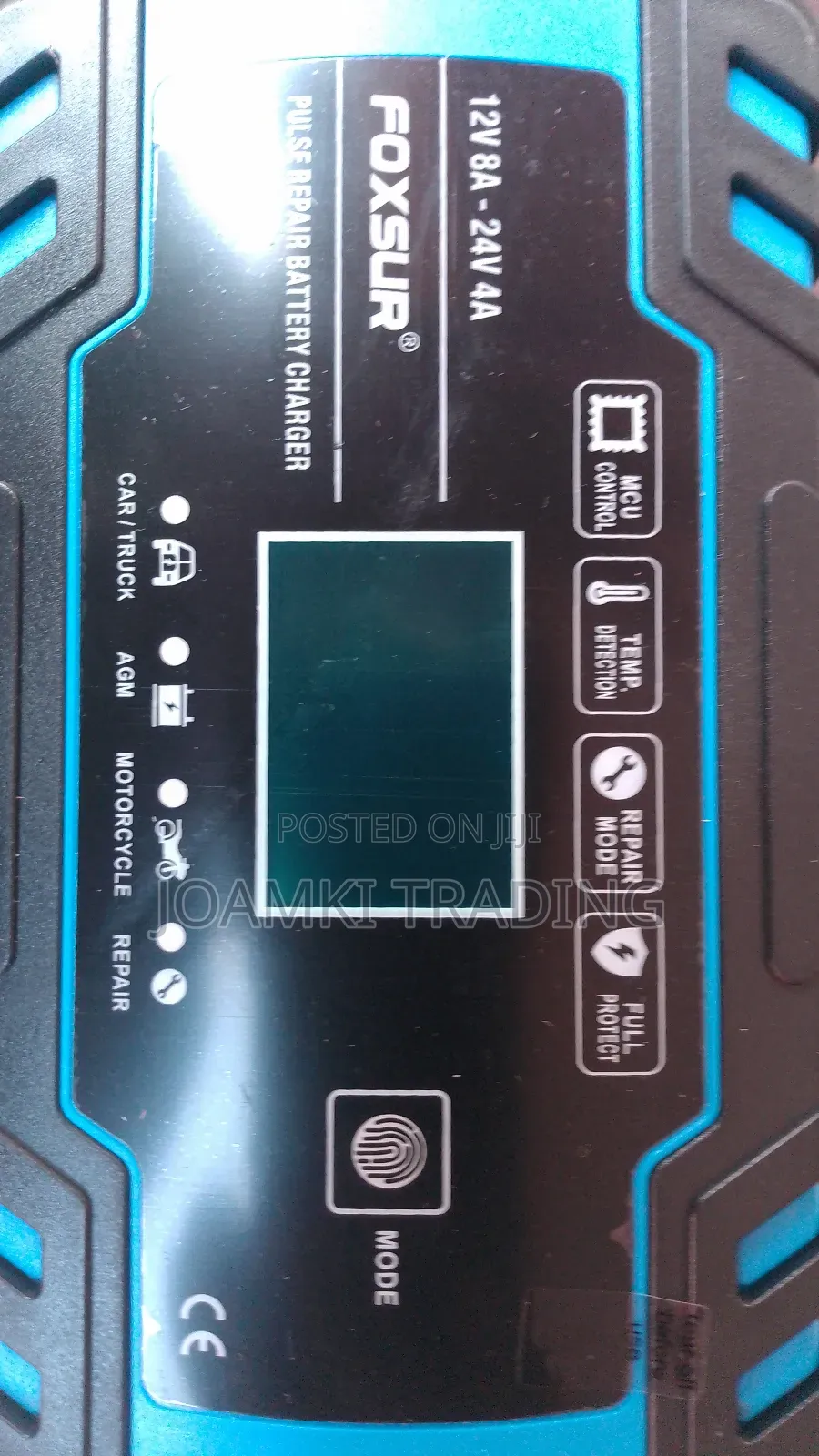 12v-24v Car Battery Charger, Pulse Repair With LCD
