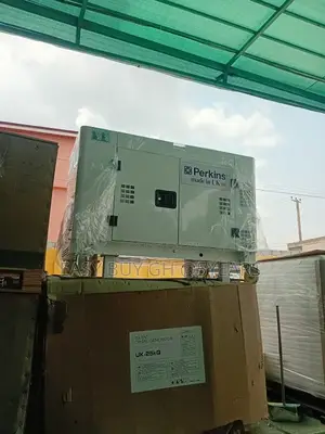 White Perkins Silent Diesel Generator 15.0kva 18,000w