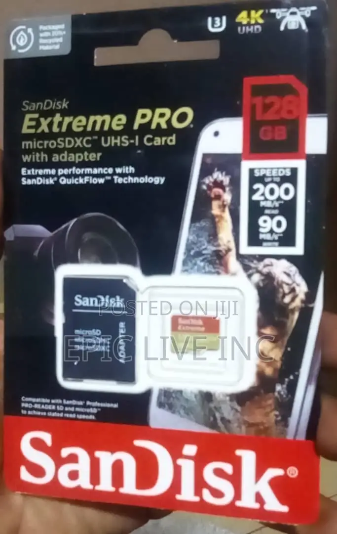 Extreme Pro 128GB SD XC (200mbs)