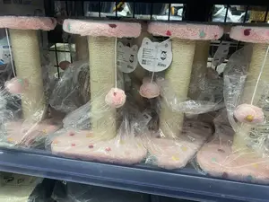 Pink Cat Scratching Post